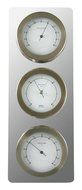 Fischer Instruments 1514-01 Stainless Steel Thermometer / Hygrometer / Barometer Contemporary Weather Station