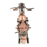 Handmade Wrought Iron Motorcycle Model Bronze Black#3 - Black N12