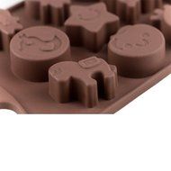 Hippih Cartoon Shaped Candy Molds, Chocolate Molds, Soap Molds, Silicone Baking Mold with Star, Happy Face, Robot... N3