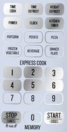 Bella 700-Watt Compact Microwave Oven, 0.7 Cubic Feet, White with Chrome