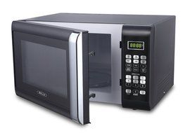 Bella 700-Watt Compact Microwave Oven, 0.7 Cubic Feet, White with Chrome N2