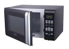 Bella 700-Watt Compact Microwave Oven, 0.7 Cubic Feet, White with Chrome N3