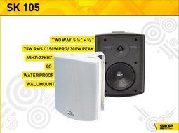 SKP PRO AUDIO SK-105 Compact Loudspeakers WHITE