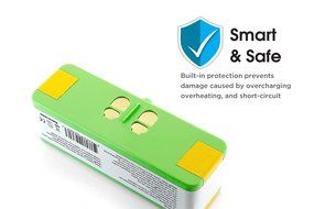 Tenergy Replacement Battery for iRobot R3 500, 600, 700 &amp; 800 series 14.4V APS Battery N12