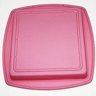 X-Haibei BIG Square Cake Pan Bread Chocolate Brownie Pizza Baking Tray Silicone Mold 7.9inch Width 7.9inch Length... N2