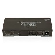 HDelity HDMI Splitter 1x2 4K2K with Audio (1 input 2 outputs) - 3D, EDID, IR, v1.4 - Active Amplifier - 1080p...