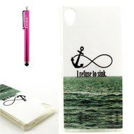 Xperia Z3 Case, Firefish [Shock Absorbent] [Slim Fit] [Anti Slip] Design Clear TPU Gel Silicone Soft Protective... N35