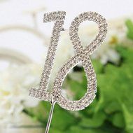 Zeroyoyo Cake Topper For 18th Wedding Anniversary/Birthday Party Decoration Tool N2