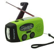 iRonsnow IS-088 Dynamo Emergency Solar Hand Crank Self Powered AM/FM/NOAA Weather Radio, LED Flashlight, Smart... N30