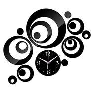 EverTrust(TM) direct selling child real mirror acrylic wall stickers novelty fashion quartz clock living room...