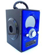 Rider Portable SD/USB Digital Speaker Multimedia Music Boombox Player-900R Blue N3