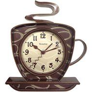 New WESTCLOX 32038 Coffee Time 3-Dimensional Wall Clock