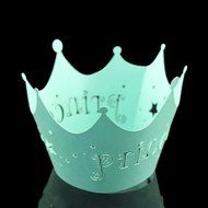 Bit Fly Princess Crown Baby Shower Birthday Party Laser Cut Celebration Decor Cupcake Wrapper Wraps Case (50pc... N2