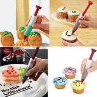 Silicone Cake Pen DIY Pastry Cookie Decorating Cream Syringe Pen Baking Tool DUK