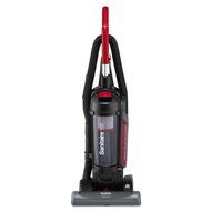 Sanitaire True HEPA Commercial Bagless/Cyclonic Upright Vacuum, Red N3