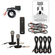 Acoustic Audio AAT1000 Tower 5.1 Speaker System with Bluetooth 2 Mics and 4 Extension Cables