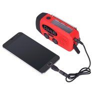 [2016 Upgraded Version] GHB Solar Hand Crank Radio Self Powered Weather Emergency Radio AM/FM/NOAA/WB Dynamo LED...