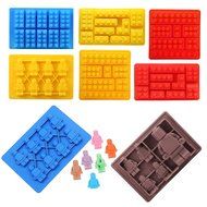 Gwogo Building Brick Silicone Ice Cube Tray Candy Chocolate Mold - 5 Pcs