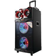 QFX PBX-510200BTL RED Portable Bluetooth(R) Party PA Speaker (Red) Consumer Electronics