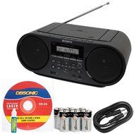 Sony Portable Mega Bass Stereo Boombox Sound System with NFC Wireless Bluetooth, USB Input, MP3 CD Player, AM/... N10