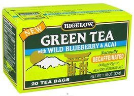 Bigelow Tea - Green Tea Decaffeinated with Blueberry &amp; Acai - 20 Tea Bags