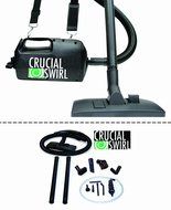Crucial Swirl Powerful Handheld Portable Vacuum Cleaner, Includes Deluxe Cleaning Attachments &amp; Micro Cleaning... N2