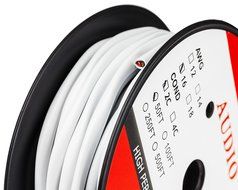 In Wall Speaker Wire | 100 Feet | 12AWG CL3 Rated 2-Conductor Wire White Oxygen Free Copper includes banana plugs... N15