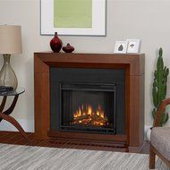Real Flame 3001E-GRY Electric Hughes Fireplace, Medium, Gray N2