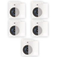 Blue Octave BDW82 In Wall 8" Speakers 2 Way Home Theater Surround Sound 5 Speaker Set