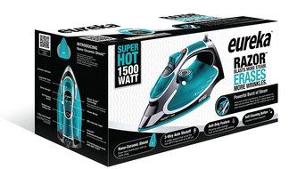 Eureka Razor Powerful Steam Iron Burst, Non-Stick Ceramic Soleplate with Auto-Off Super Hot 1500 Watt Iron Aqua... N4