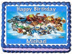 Skylanders Edible Image Cake Topper - 1/4 Sheet