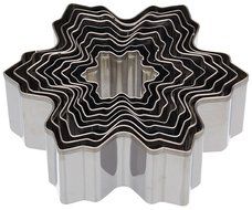 Set of 9 Nesting Stainless Steel Snowflake Cookie Cutters