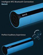 Wireless Bluetooth V3.0 LED Display Speaker with Light Sensitive Touch NFC Support(green) N2