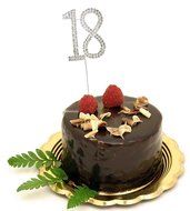Zeroyoyo Cake Topper For 18th Wedding Anniversary/Birthday Party Decoration Tool N5