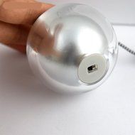 Generic Mini Speaker Built-in Rechargable Lithium Battery Output 3 Watts With Foldable AUX Cable(Silver) N2