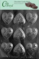 Cybrtrayd V096 Heart with Flowers Valentine Chocolate Candy Mold, Medium