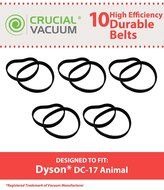 10 Dyson DC-17 (8MM) Long Life Durable Belt Set Designed To Fit Dyson DC17 Upright Vacuums, Compare To Dyson Vacuum...