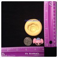 LaLaLoopsy Face Fondant Mold Chocolate Candy Gumpaste Soap Resin Clay