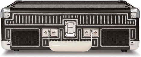 Crosley CR8005D-PI Cruiser Deluxe Portable 3-Speed Turntable with Bluetooth, Pink N29