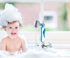 PYLE PWPBT05BL Bluetooth Waterproof Hands-Free Shower Speaker-Phone with Built-In Microphone &amp; FM Radio, Blue N3