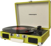 Crosley CR8005D-PI Cruiser Deluxe Portable 3-Speed Turntable with Bluetooth, Pink N42