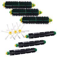 B-Life Bristle Brush x 3 &amp; Flexible Beater Brush x 3 &amp; 6-armed Side Brush x 3 For iRobot Roomba 500 series N4