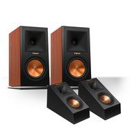 Klipsch RP-150M Reference Premiere Monitor Speakers with RP-140SA Add-On Dolby Atmos Enabled Elevation Speakers...