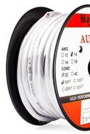 In Wall Speaker Wire | 100 Feet | 12AWG CL3 Rated 2-Conductor Wire White Oxygen Free Copper includes banana plugs... N24
