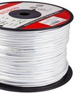 In Wall Speaker Wire | 100 Feet | 12AWG CL3 Rated 2-Conductor Wire White Oxygen Free Copper includes banana plugs... N25