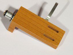 Cherry Wood Turntable Headshell with OFC gold clip cartridge leads SME REGA THORENS