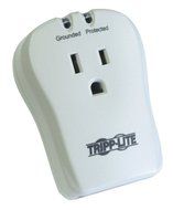 Tripp Lite 4 Outlet Surge Protector/Suppressor, Wall Mount Direct Plug-in, &amp; $10K INSURANCE (TLP4BK) N10