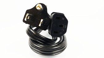 Dell 3-Prong Computer Power Supply Cord For Computers, &amp; Monitors - Standard US Outlet (YVL-PN-1874571) N2