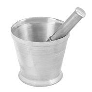 Mortar &amp; Pestle Garlic Masher Spice Crusher Grain Dehusker Mixing Bowl - Regular