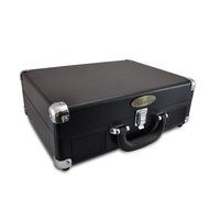 PYLE PVTTBT6OR Bluetooth Classic Vintage Style Vinyl Player Turntable, Vinyl-To-MP3 Record, Rechargeable Battery N9